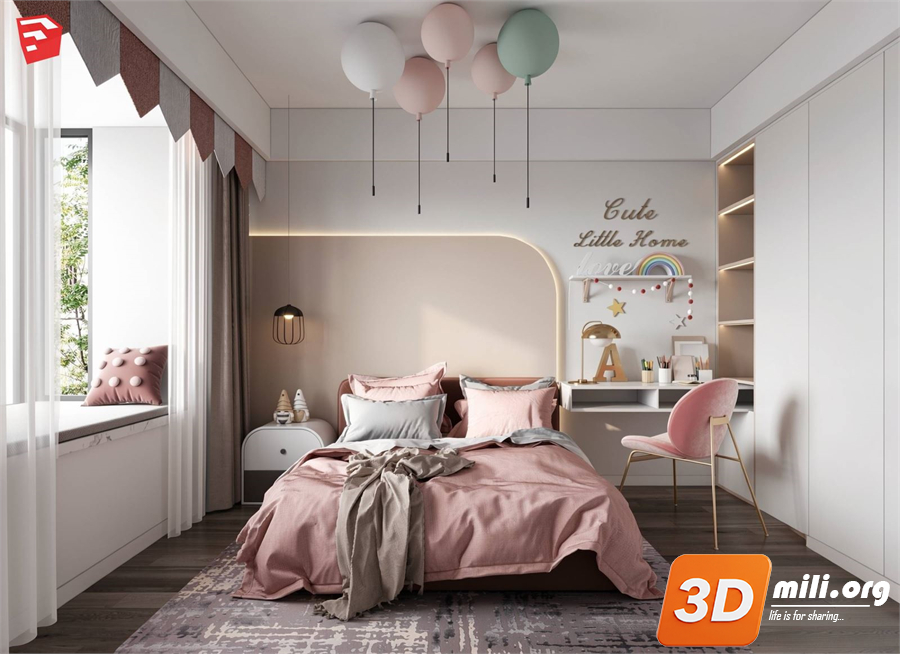 Children Room Scenes Skp FIles 